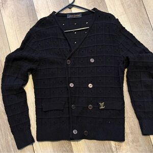 Louis Vuitton Black Knit Sweater